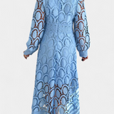 Elena – Vestido Midi de Encaje Con Estilo Elegante y Atemporal