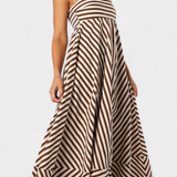 Elena – Vestido Fruncido Convertible con Estilo Elegante