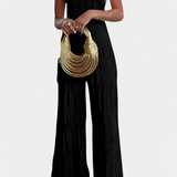 Claudia – Conjunto Elegante con Top Asimétrico y Pantalón Fluido