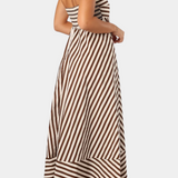 Elena – Vestido Fruncido Convertible con Estilo Elegante