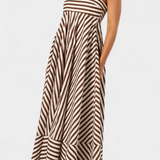 Elena – Vestido Fruncido Convertible con Estilo Elegante