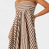 Elena – Vestido Fruncido Convertible con Estilo Elegante