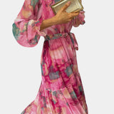 Dajana – Vestido Maxi Envolvente Con Estampado Floral Para Brillar Con Estilo