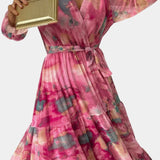 Dajana – Vestido Maxi Envolvente Con Estampado Floral Para Brillar Con Estilo