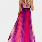 Claudia – Vestido Plisado con Estilo Vibrante y Elegante