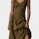 Clara – Vestido Midi con Estilo Único y Moderno