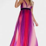 Claudia – Vestido Plisado con Estilo Vibrante y Elegante