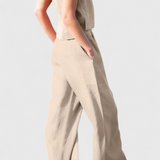Claudia – Conjunto Vintage Sin Mangas para Un Verano Fresco y Elegante
