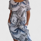 Claudia – Vestido Cómodo de Escote Redondo para Tu Estilo Diario
