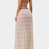 Clara – Conjunto Elegante con Top Plisado y Falda Fluida para Momentos Especiales