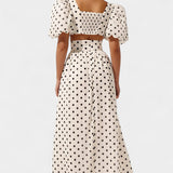 Pilar – Conjunto de Falda con Mangas Abullonadas Atractivo y Chic