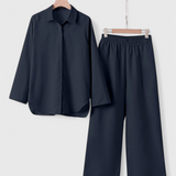 Clara – Conjunto de Dos Piezas en Algodón y Lino para Un Estilo Casual y Confortable