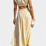 Mariana – Conjunto Largo Minimalista Para Luces de Verano Elegancia Sublime