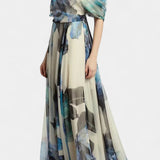 Elena – Vestido Floral Abstracto Para Momentos Únicos