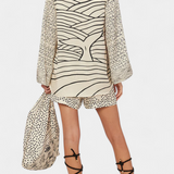 Isabel – Conjunto Camisero Estampado con Short Elástico para un Estilo Bohemio y Auténtico
