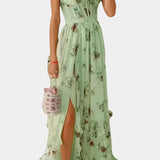 Elena – Vestido Maxi Corsé Floral Con Estilo Elegante y Sofisticado