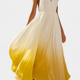 Valentina – Vestido Maxi Halter con Perlas para Brillar en Cada Ocasión