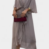 Isabel – Vestido Flowy con Escote en V para un Verano Elegante y Confortable