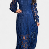 Elena – Vestido Midi de Encaje Con Estilo Elegante y Atemporal