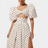 Pilar – Conjunto de Falda con Mangas Abullonadas Atractivo y Chic