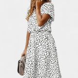 Renata – Vestido Midi de Lunares Con Estilo Juguetón y Comodidad Inigualable