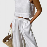 Avelina – Conjunto Minimalista de Algodón y Lino para un Estilo Elegante y Cómodo