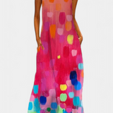 Elena – Vestido Colorido Sin Mangas Para Brillar Con Estilo
