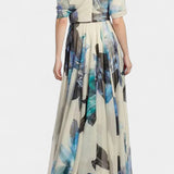 Elena – Vestido Floral Abstracto Para Momentos Únicos