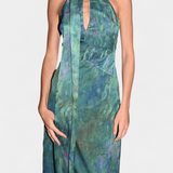Marisol – Vestido de Chiffon con Estampado Romántico y Elegante
