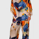 Claudia – Conjunto Floral de Dos Piezas con Estilo Sofisticado y Cómodo