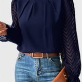 Elena – Blusa de Manga Larga Náutica para un Estilo Elegante y Sofisticado