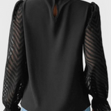 Elena – Blusa de Manga Larga Náutica para un Estilo Elegante y Sofisticado
