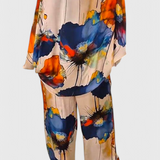 Claudia – Conjunto Floral de Dos Piezas con Estilo Sofisticado y Cómodo