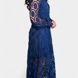 Elena – Vestido Midi de Encaje Con Estilo Elegante y Atemporal