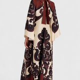Luciana – Vestido Elegante con Estampado Sofisticado y Toque Moderno