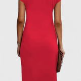 Claudia – Vestido Midi Atemporal Con Estilo Elegante Y Versátil