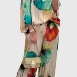 Claudia – Conjunto Floral de Dos Piezas con Estilo Sofisticado y Cómodo