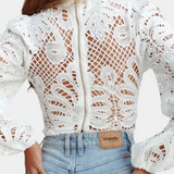 Mariana – Blusa de Encaje Elegante y Chic para Momentos Especiales