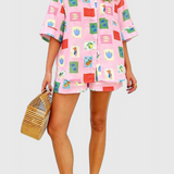 Claudia – Conjunto de Estampado Colorido Para un Estilo Vibrante y Cómodo