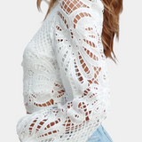 Mariana – Blusa de Encaje Elegante y Chic para Momentos Especiales