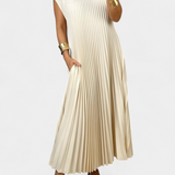 Nerea – Vestido Sin Mangas Con Pliegues Para Un Estilo Ligero Y Elegante