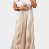 Nerea – Vestido Sin Mangas Con Pliegues Para Un Estilo Ligero Y Elegante