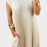 Nerea – Vestido Sin Mangas Con Pliegues Para Un Estilo Ligero Y Elegante