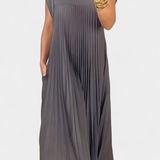 Nerea – Vestido Sin Mangas Con Pliegues Para Un Estilo Ligero Y Elegante