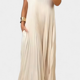Nerea – Vestido Sin Mangas Con Pliegues Para Un Estilo Ligero Y Elegante