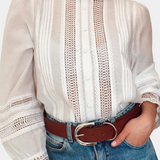 Clara – Blusa de Encaje Elegante para un Estilo Sofisticado