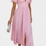 Clara – Vestido Maxi con Estilo Romántico y Veraniego