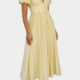 Clara – Vestido Maxi con Estilo Romántico y Veraniego