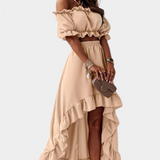 Sofía – Conjunto de Dos Piezas Off-Shoulder para un Estilo Elegante y Fresco