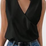 Estela – Top Suave de Verano con Escote en V para un Estilo Fresco y Elegante